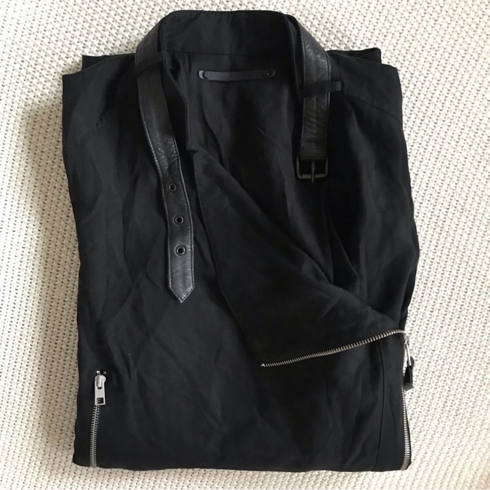 AllSaints Wren Biker Coat Jacket - Picture 5 of 5